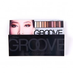 正品泰國Mistine12色眼影 GROOVE煙熏大地色裸妝珠光啞光眼影