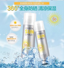 正品韓國RE:CIPE水晶防曬保濕噴霧隔離紫外線SPF50+全透明清爽不留白